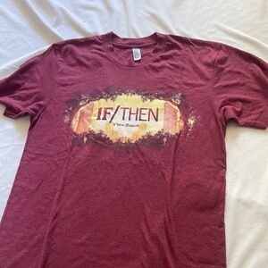 If/Then Official Broadway Musical Merch T-Shirt Idina Menzel size Small